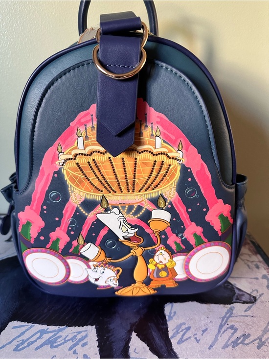 Disney Handbags - Navy Blue Disney Beauty & the Beast Lumière Backpack
